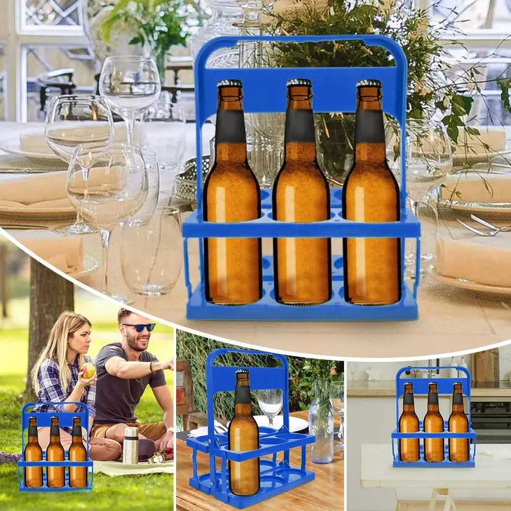 

Folding Beer Basket Reusable Drink Holder Storage Rack Carrier Drink Sports KTV Bar Beverage Supply Kitchen Holder With Han R3X9