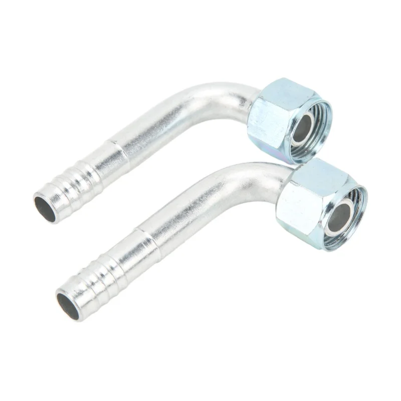 20 Pcs Barb Fitting Elbow Nut 90 Degree O Ring Female Air Conditioner Pipe Connector Adapter Joint 5/8in