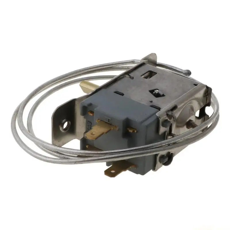 D0AB 2Pin Refrigerator Thermostat Household Metal Temperature Controller for Refrigerator WDF18-L/WDF20-L/WDF19-K/WDF22-L