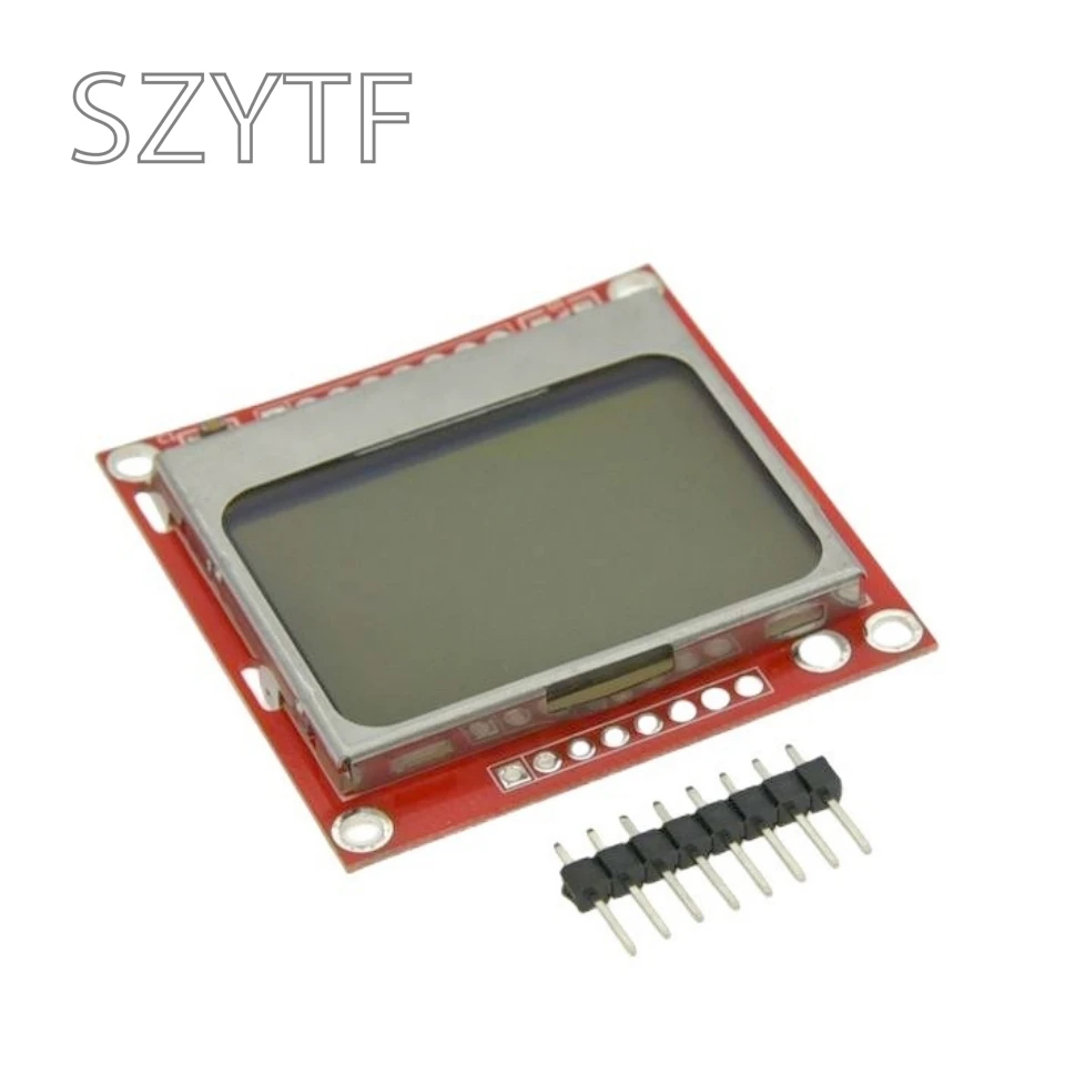 Smart Electronics LCD Module Display Monitor Blue Backlight Adapter PCB 84*48 84x84 Lcd 5110 Nokia 5110 Screen