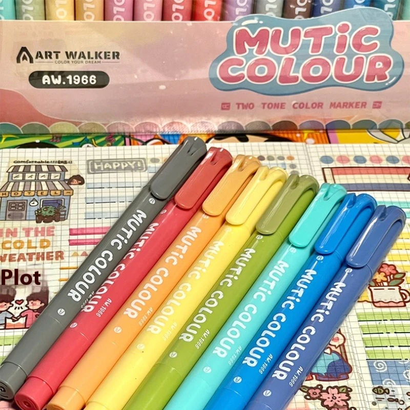 

6/12/24 цвета маркеры двуглавые маркеры для студентов делать заметки встречи заметки писать гладкие школьные принадлежности