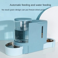 Pet Water Fountain and Automatic Feeder - 2-in-1 Food and Water Dispenser for Cats and Dogs