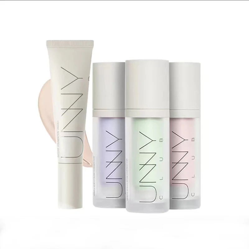 Unny-Crème d'isolation pour maquillage, fond de teint hydratant, correcteur transparent léger, crème de base, pores invisibles, cosmétiques de beauté pour le visage