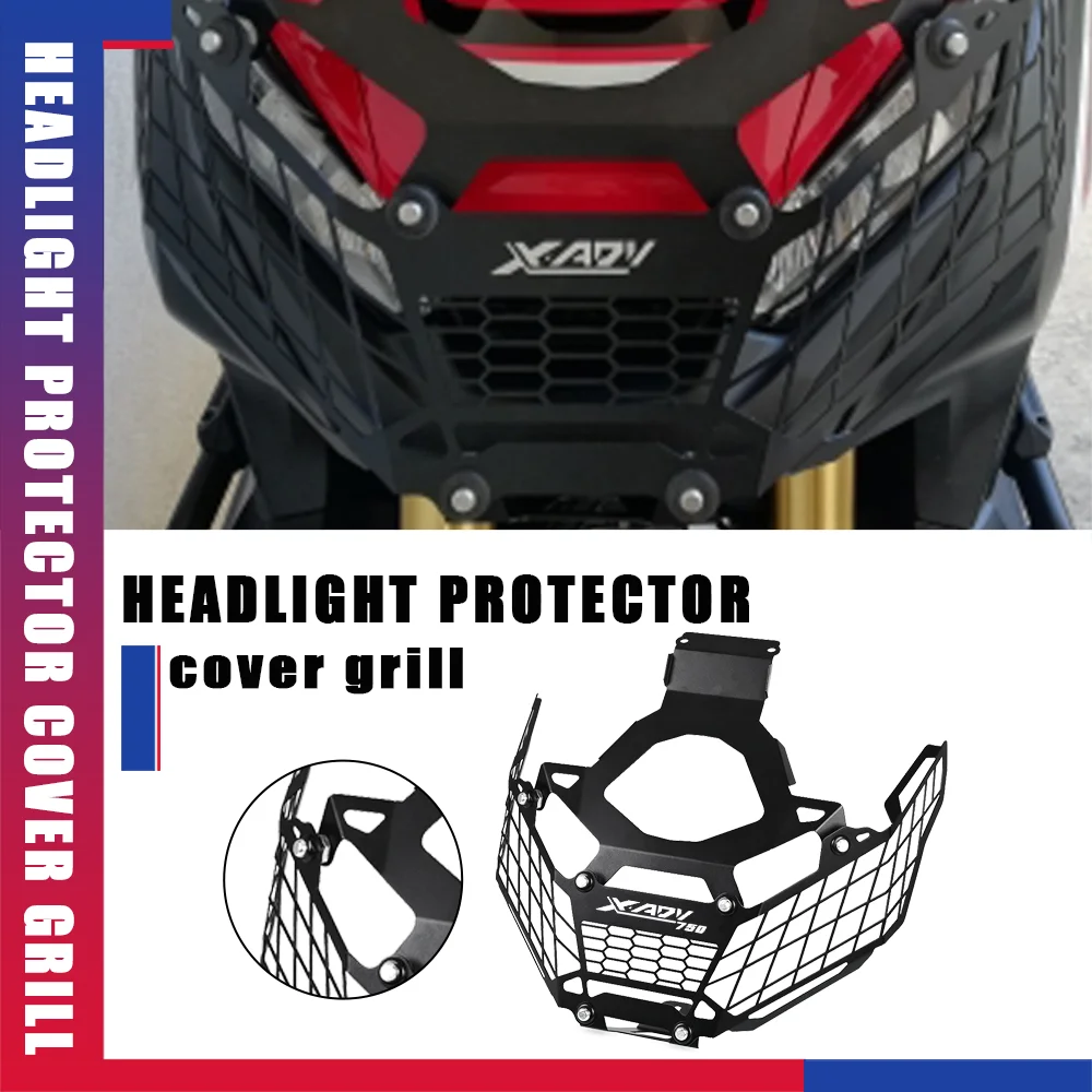 

FOR HONDA X-ADV 750 2017-2020 2019 2018 XADV 750 Scooter Headlight Headlamp Grille Shield Guard Cover Protector 2023 2022 2021