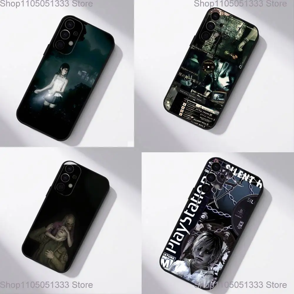 

S-Silent Horror Hill Game Phone Case For Samsung S25,S24,S21,S22,S23,S30,Ultra,S20,Plus,Fe,Lite,5G Black Cover