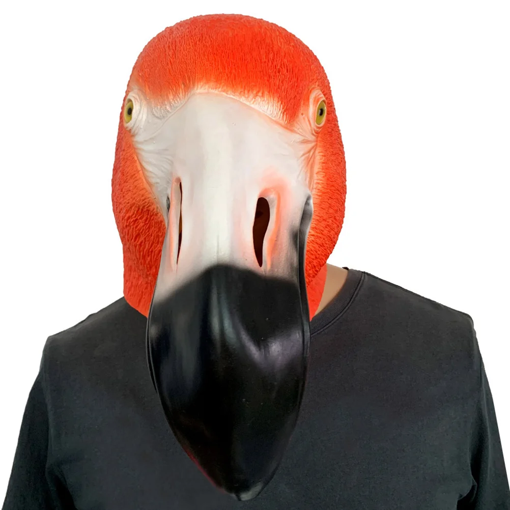 Flamingo Cosplay Bird Prom Scary Halloween Animal Emulsion Music Festival