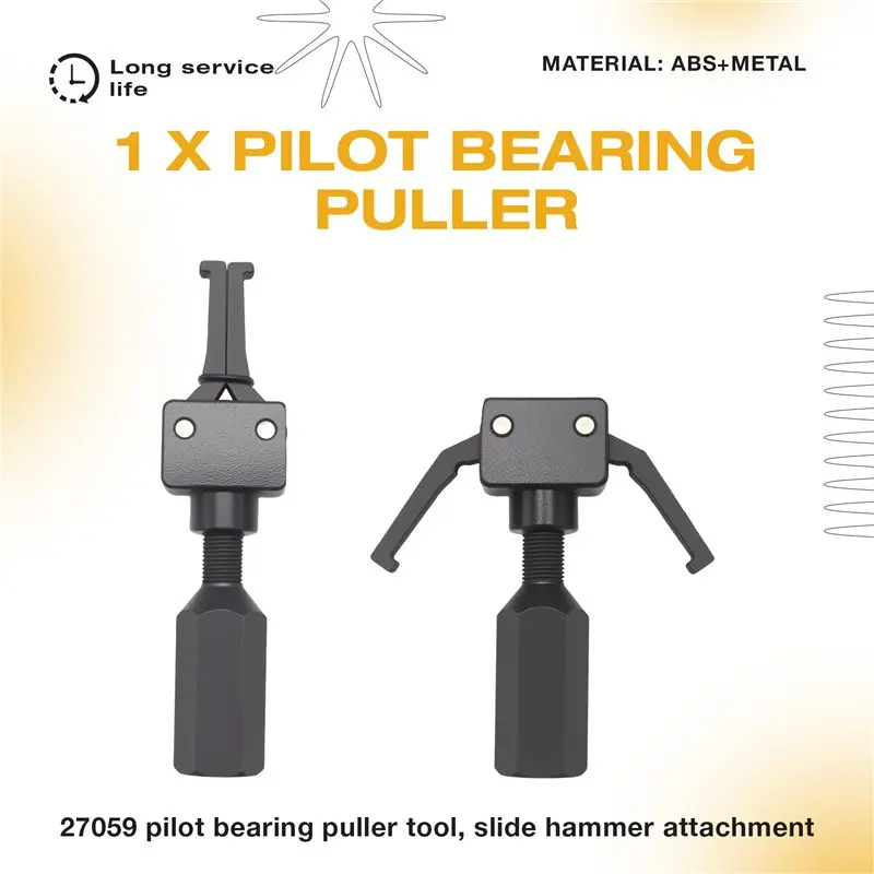 ABXF-27059 Pilot Bearing Puller For Slide Hammer,2-Jaw Puller Pilot Bearing Removal Tool,For 5/8 X 18,3/4 X 16 Thread Rods