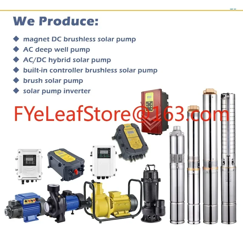 Solar Pump DC 100m Deep Well Solar Water Pump Submersible Water Pump Solar System for Agricultural Irrigation