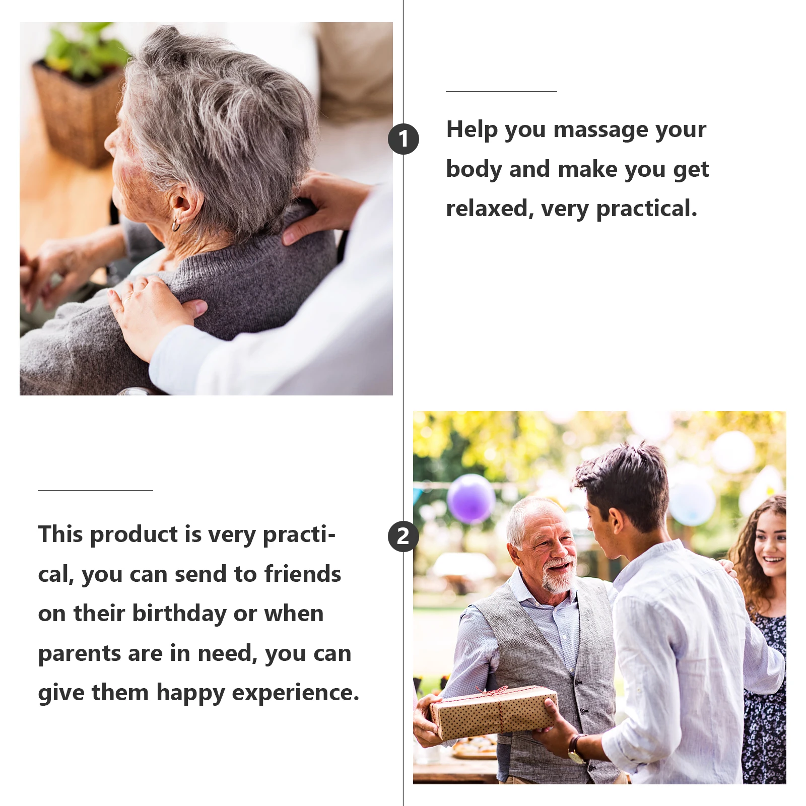 

2 шт. деревянный массажный молоток с эргономичной ручкой для эффективного снятия давления на шее, спине, ногах, массажный молоток для всего тела