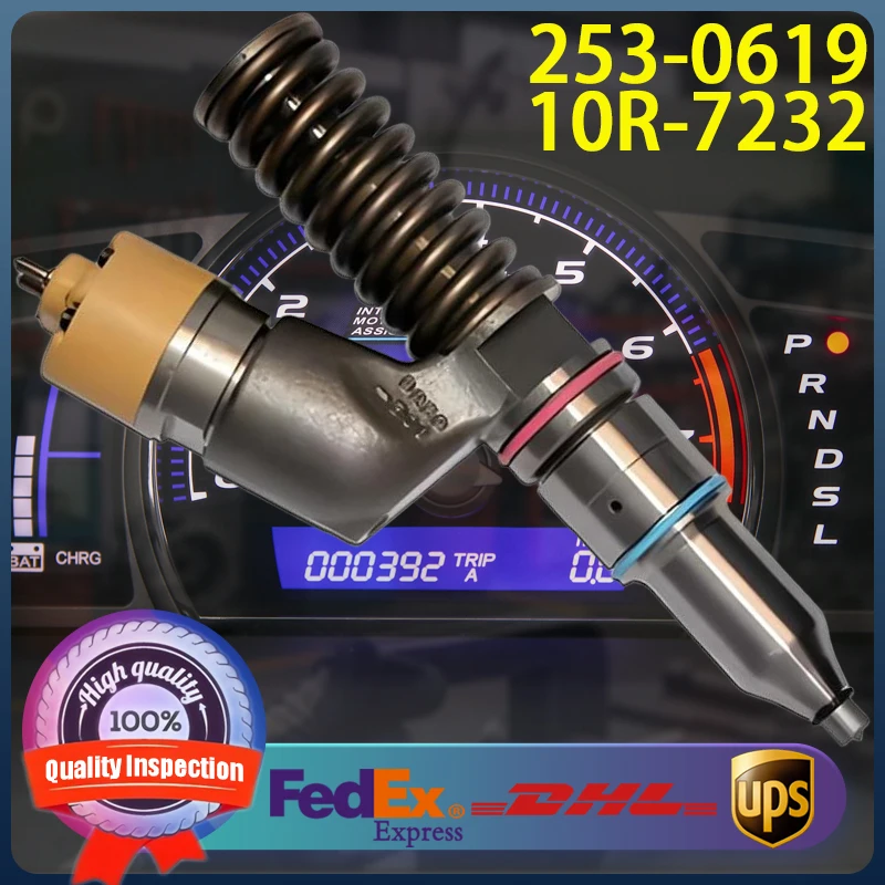 

253-0619 10R-7232 High Quality Diesel Fuel Injector 2530619 10R7232 for Caterpillar CAT 3406E Diesel Engine