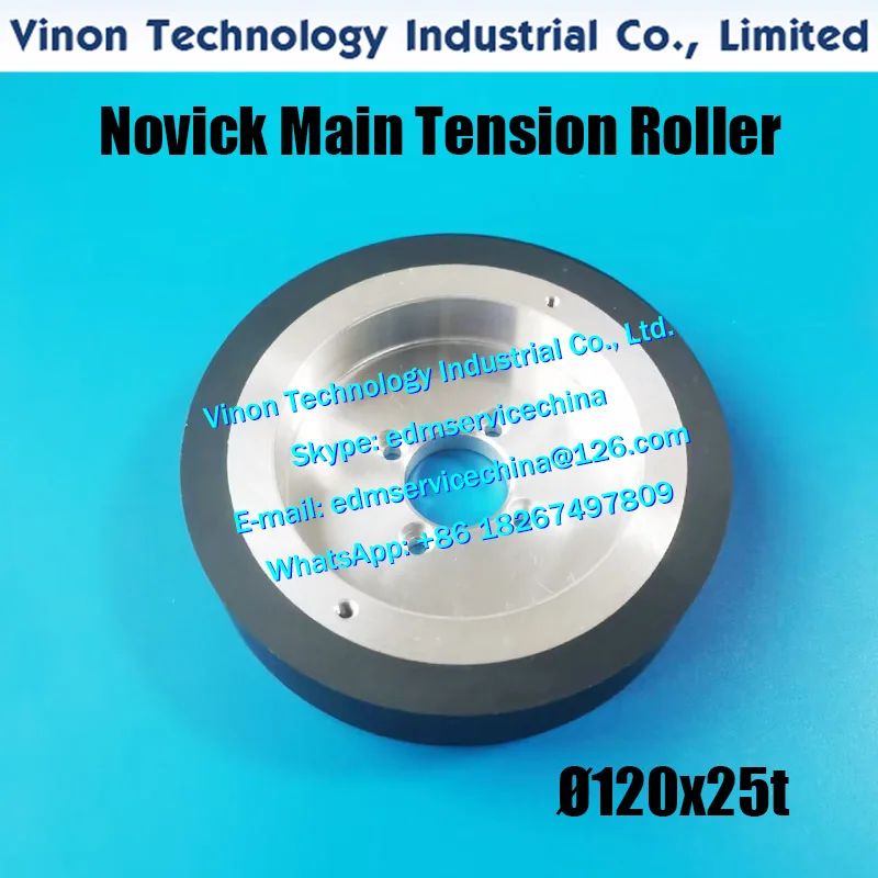 

Novick Main Tension Roller Ø120x25tmm for Novick series Beijing Novick EDM ROLLER TENSION WHEEL