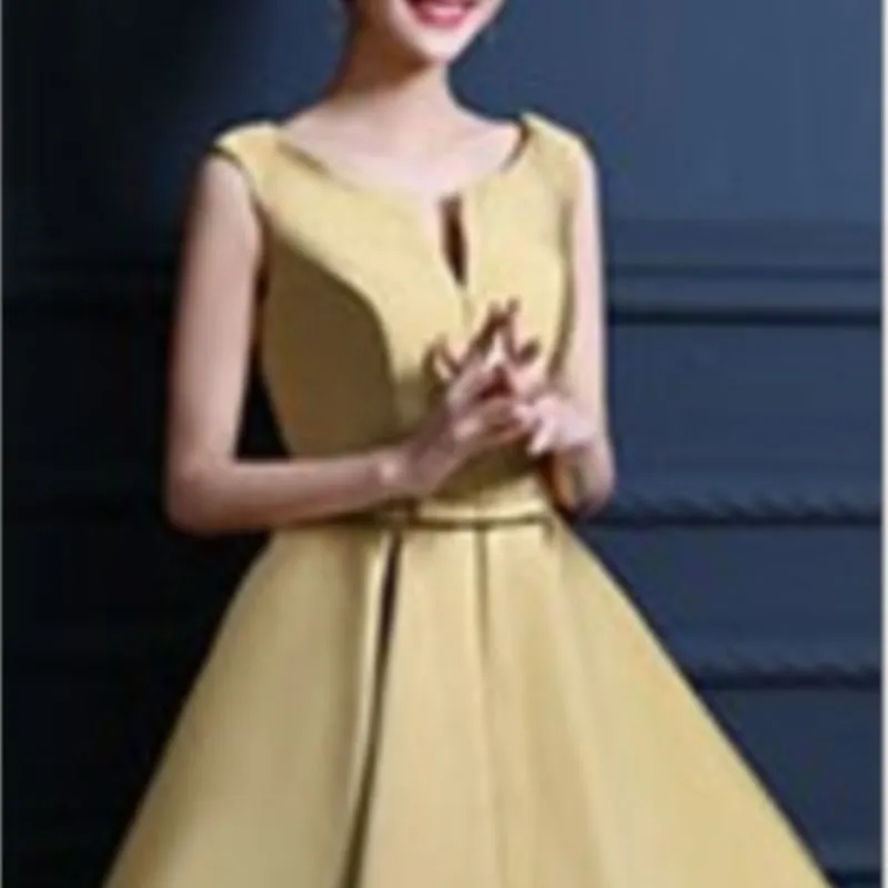 Silk Burgundy Party Dress Maid of Honer Scoop Neck Ribbon Bow Draped for Women Wedding Party Dress Female Dress