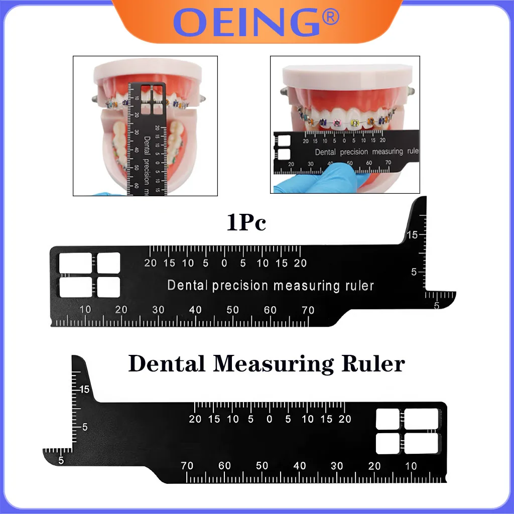 1Pc Dental Precision Measuring Ruler Dentist Gauge Instrument Orthodontic Tool Tooth Gap Photography  Endodontic Medical Tools