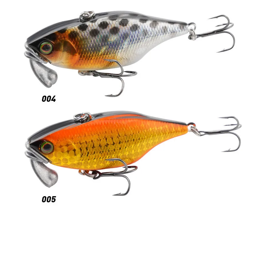 Sinkender VIB Fischköder 60mm 18g Jigkopf Vibrationsköder Weitwurf-Wobbler Schwimmköder Angelköder für Forelle Hecht Hundehaifisch – Detail 4