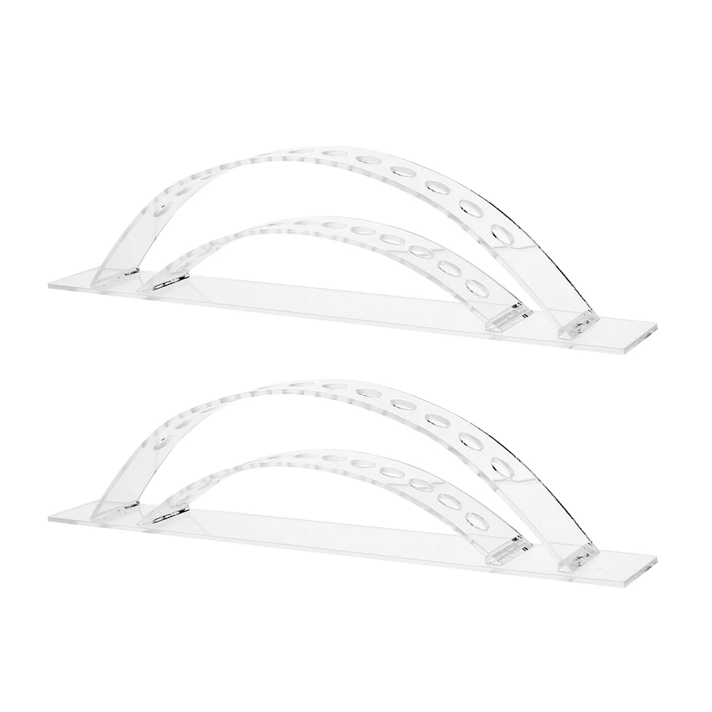 

2 Pcs Transparent Display Decorative Lollipop Holder Cake Rack Arch Shape HOLDER Storage Tabletop Lollipop Holder Base