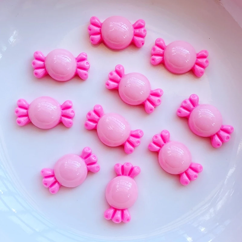 40Pcs New Cute Mini Candy Figurine Crafts Flatback Cabochon Manicure Ornament Jewelry Making Hairwear Accessories