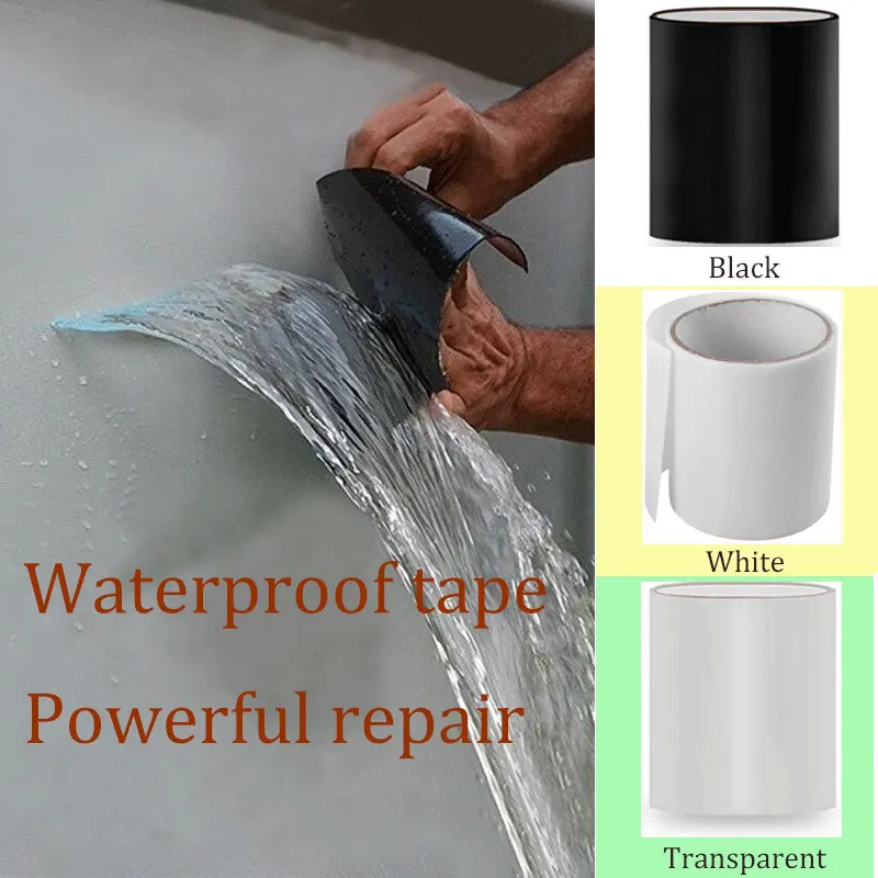 

100mm Wide Strong Waterproof Tape Stop Leaks Seal Repair Tape Performance Self Fix Tape Fiberfix Adhesive Insulating Duct Tape