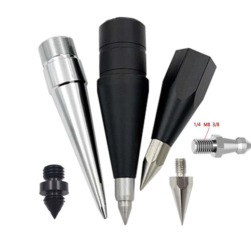 Measurement of M8 M10 1/4 3/8 5/8 Carbon Fiber Rod Large Foot Tip Small Toe Stainless Steel Aluminum Alloy Ground Contact Joint