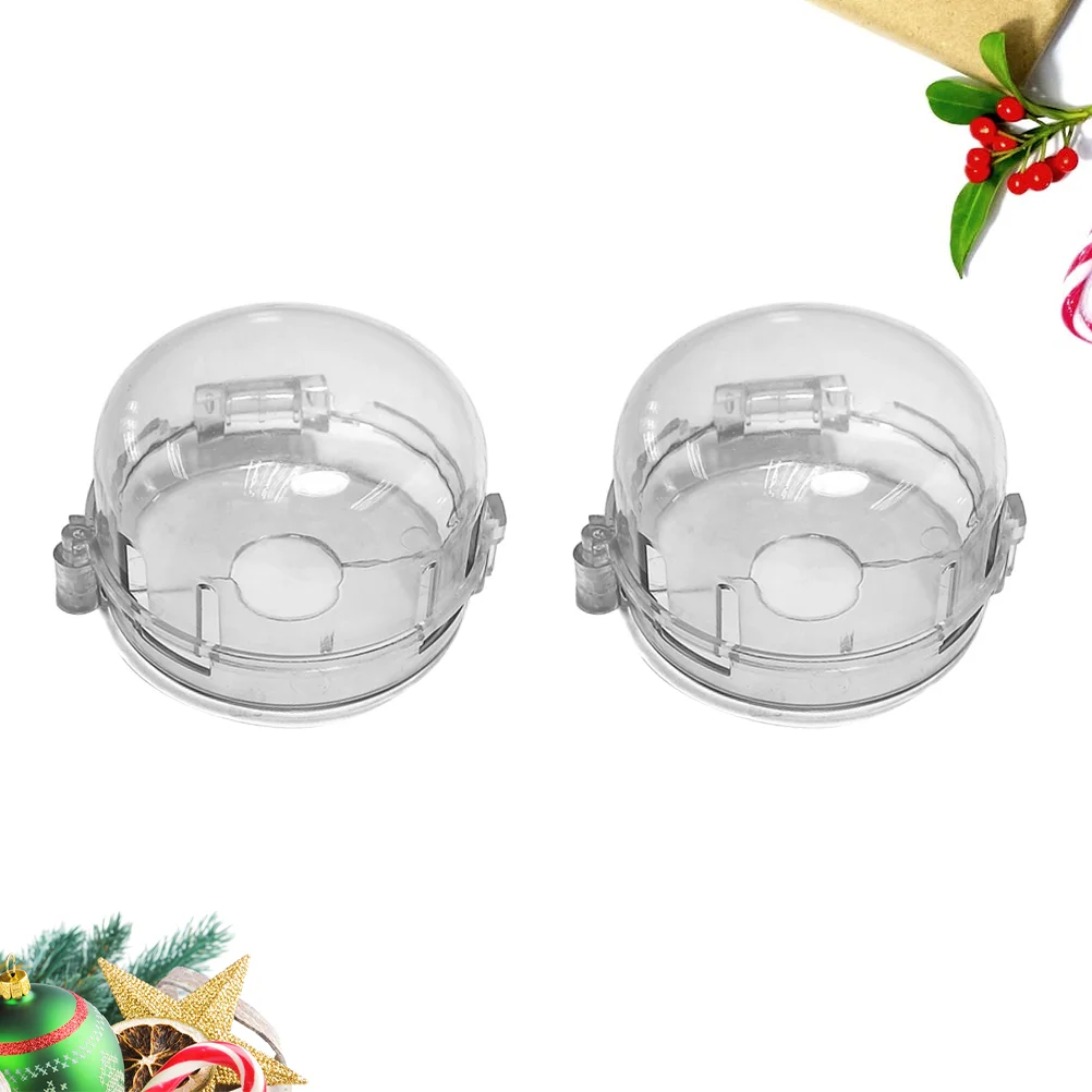 2PCS Oven Stove Knob Covers Universal Transparent Kids Safety Guard Baby Children Kitchen Safety Case