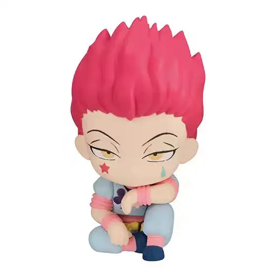 BANDAI Hunter X Hunter Sitting Posture Gashapon Hisoka Meruem Anime Figure Collect Model