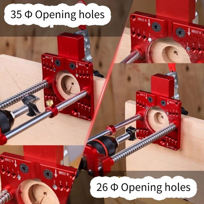 Máy khoan gỗ chuyên nghiệp Máy khoan lỗ định vị Hướng dẫn khoan chính xác Thả tàu