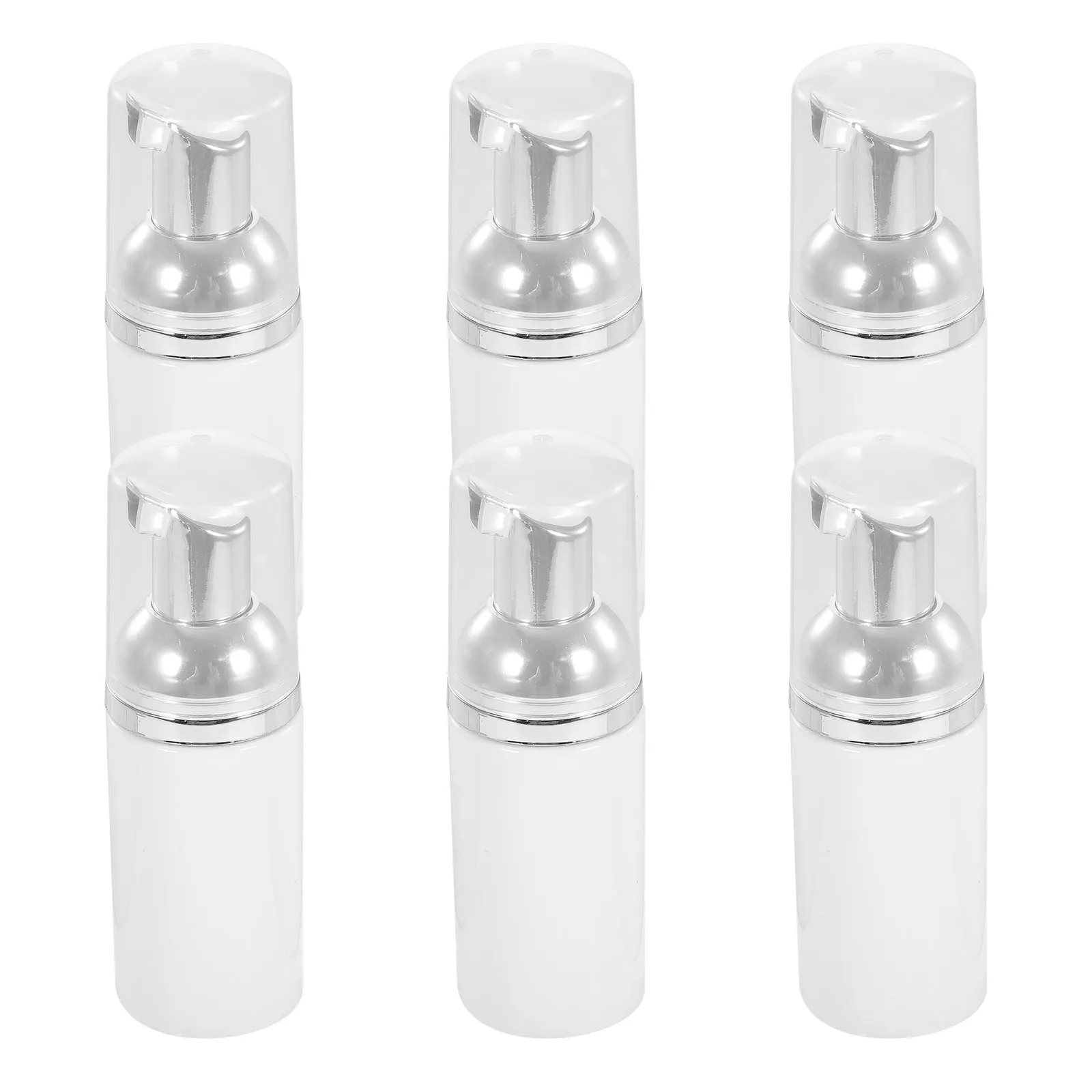 

6pcs Foam Bottle Refillable Reusable Eco-friendly Portable Lotion Dispenser Shampoo Container Cleanser Pump for Conditioner