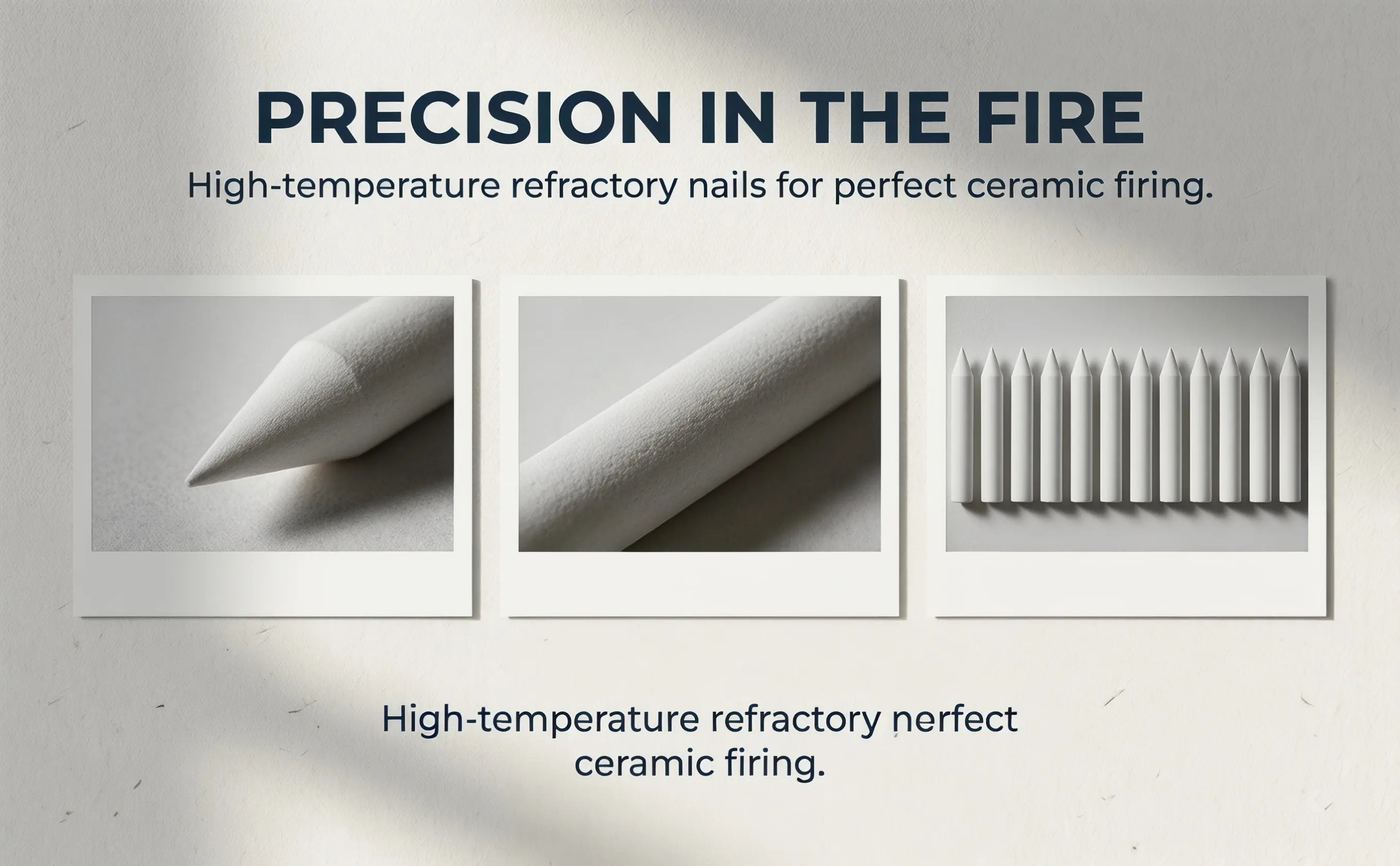 60 Pcs Heat Tolerant Stilt Pins Ceramic Supports Nail Tools Kiln Stilts Small Pottery Accessories