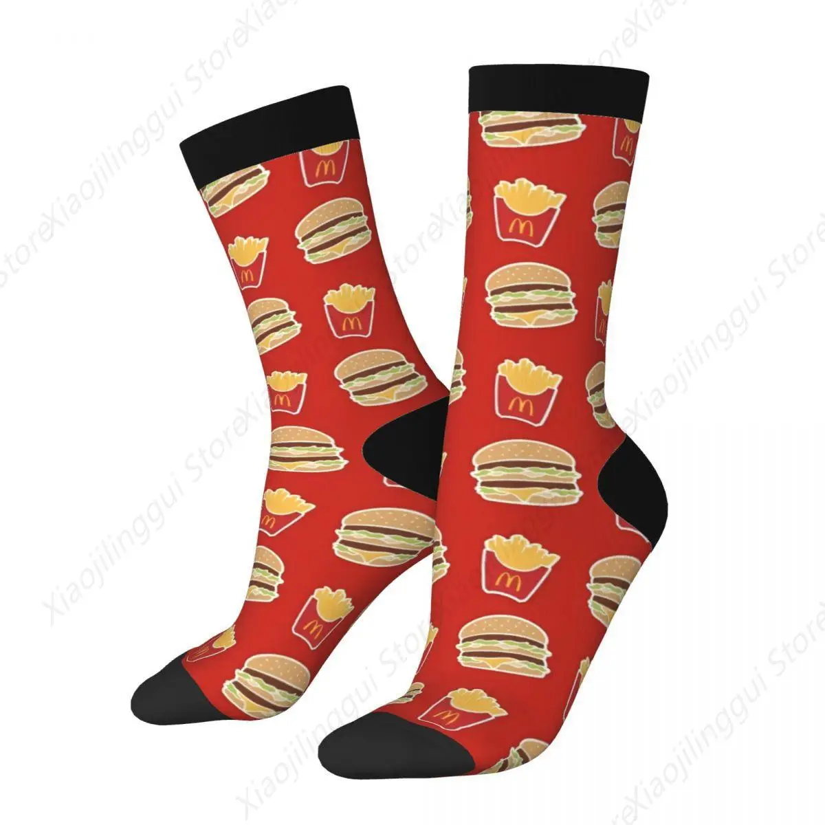 New Male Men Socks Casual McDonald Sock Polyester Sport Women's Stockings Spring Summer Autumn Winter