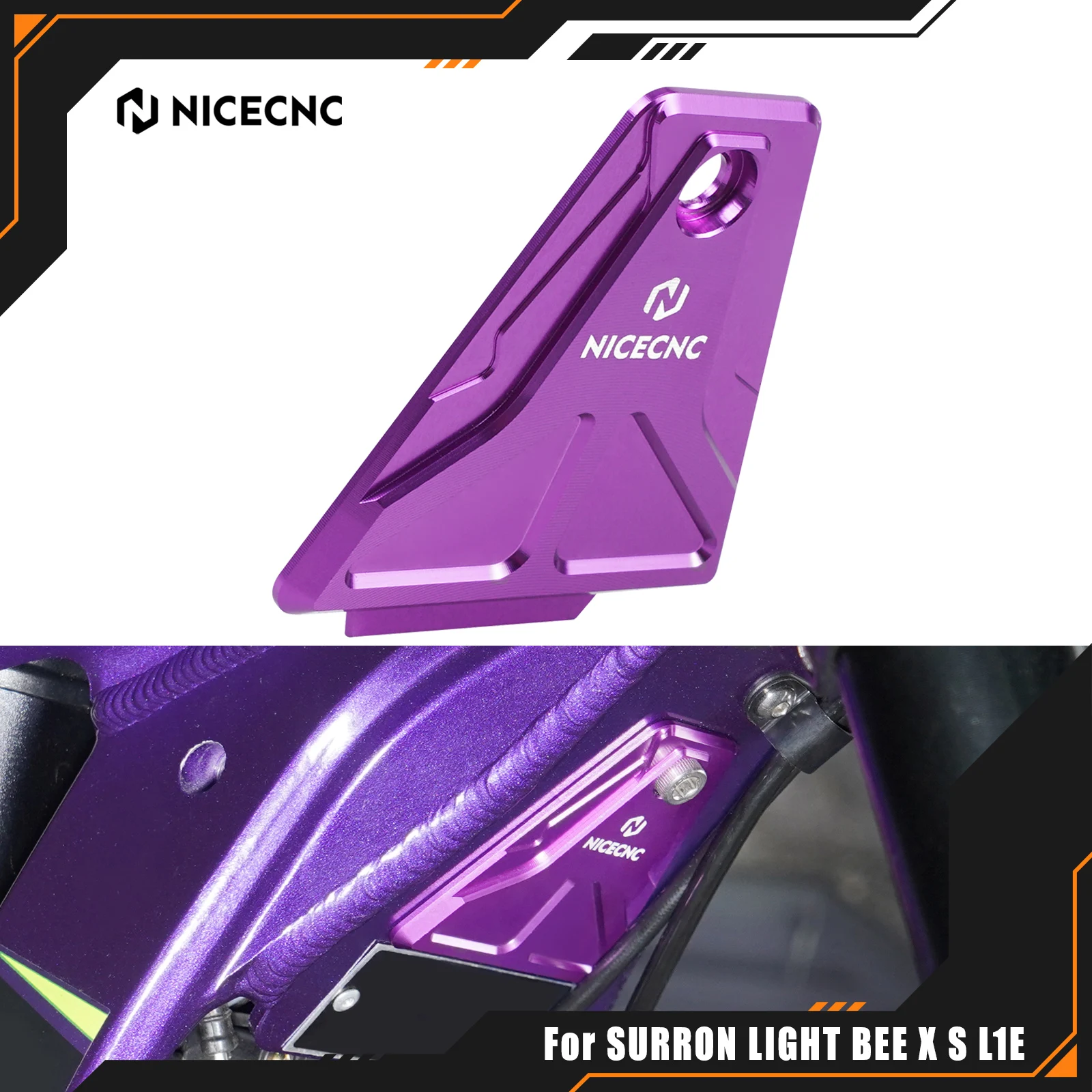 

NICECNC For Surron Light Bee X For Sur-ron light bee X S L1E Horn Cover Gap Plate Cover For Segway X160 X260 Electric Dirt Bike