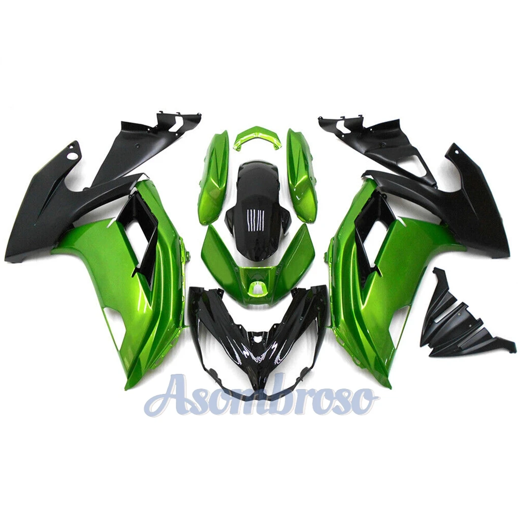 New ABS Fairing Kit For Kawasaki Ninja 650R 2012 2013 2014 2015 2016ER6F ER 6F ER-6F NINJA650 Accessories Green Bodyframe Shell image 3