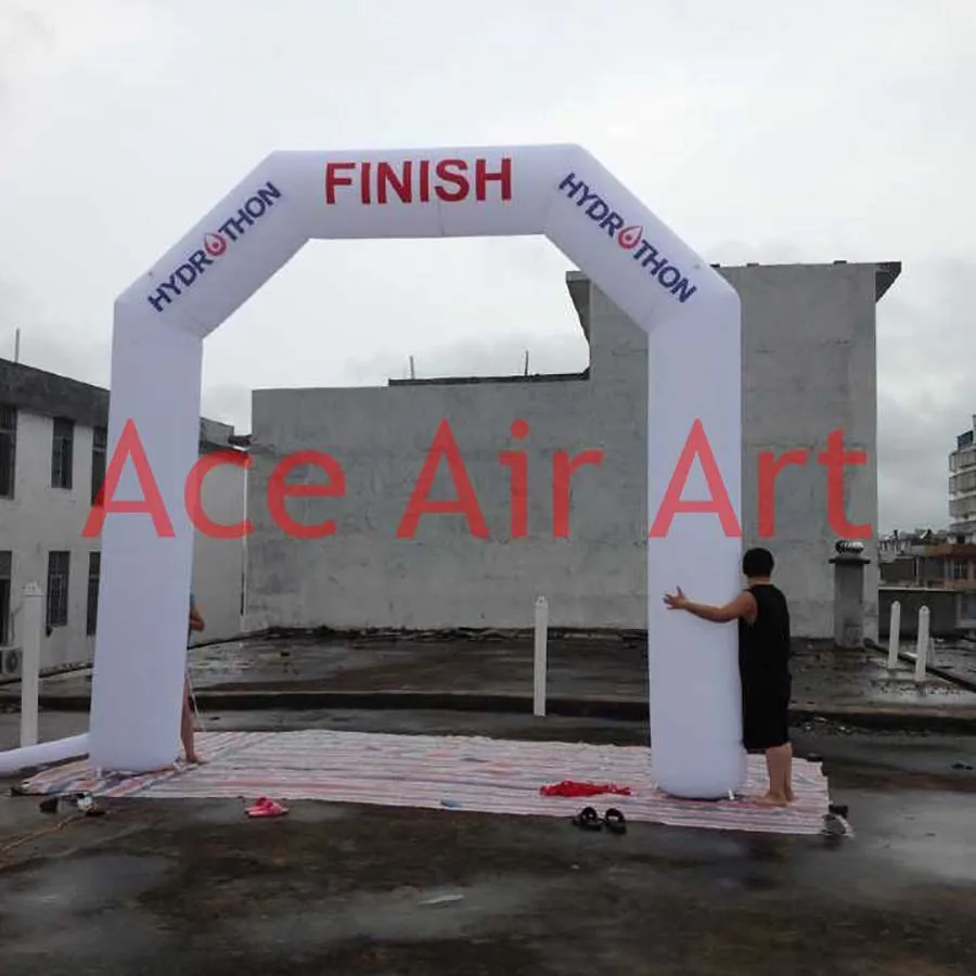 Customized Tall Inflatable Finish Line, Start Line for Sport Game and Advertising, 4x5m