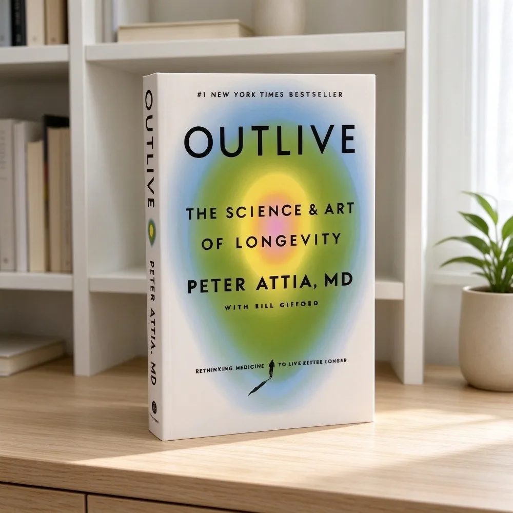 Outlive The Science & Art of Longevity English Paperback For Health Enthusiasts Longevity Guide High Quality Bestseller
