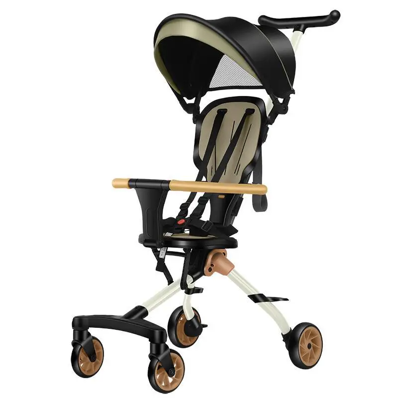 

Children's trolley light folding baby can sit and turn to children to walk the child artifact