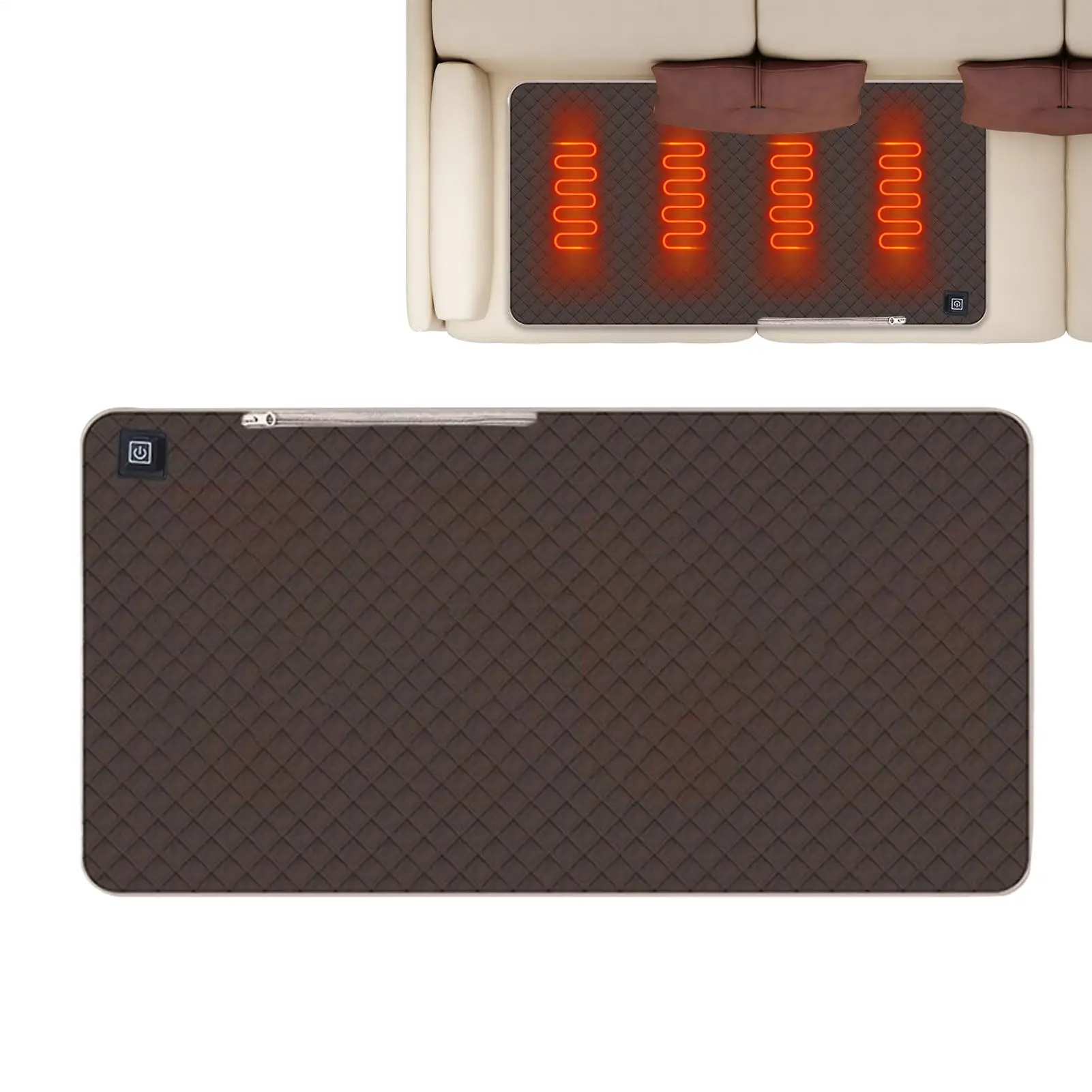 

Heated Seat Cushion USB Heated Seat Mat With 3 Heating Levels Electric Warmer For Lumbar Back Thigh Hip Massage Fishing Picnic