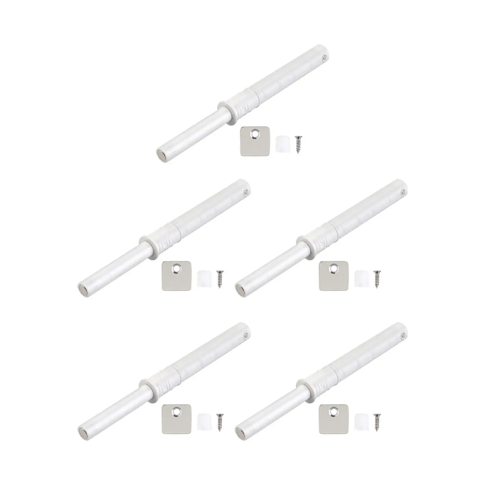 Push to Open Door Latch Heavy Duty Damper Push Catches Push Opener Spring on Close for Home Bedroom Cupboard Living Room Closet