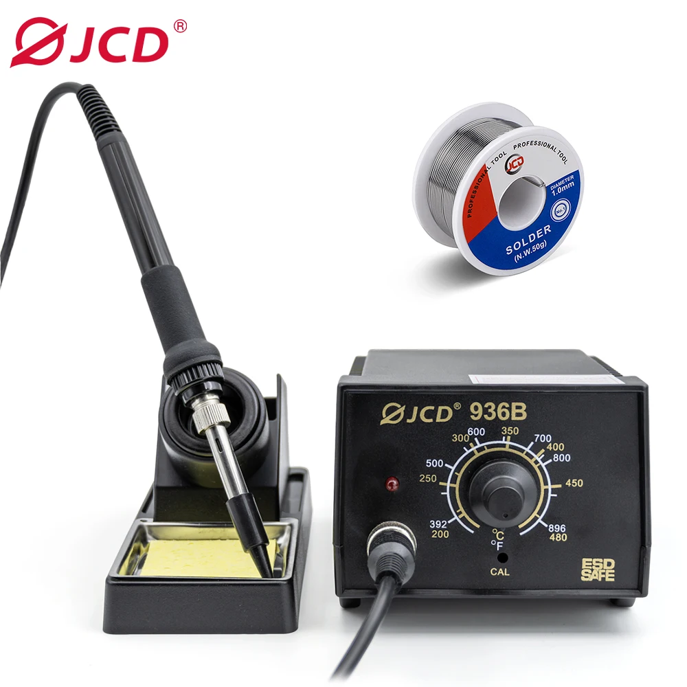 JCD 936B Soldering Station Electric Soldering iron Handle lead-free Electronic Welding Rework Station ESD Welding machine