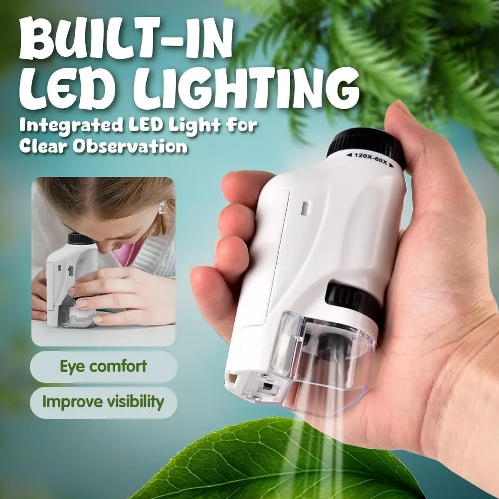 مجموعة معدات تجربة علمية صغيرة محمولة باليد لطلاب المدارس الابتدائية والثانوية هدية لعبة #3