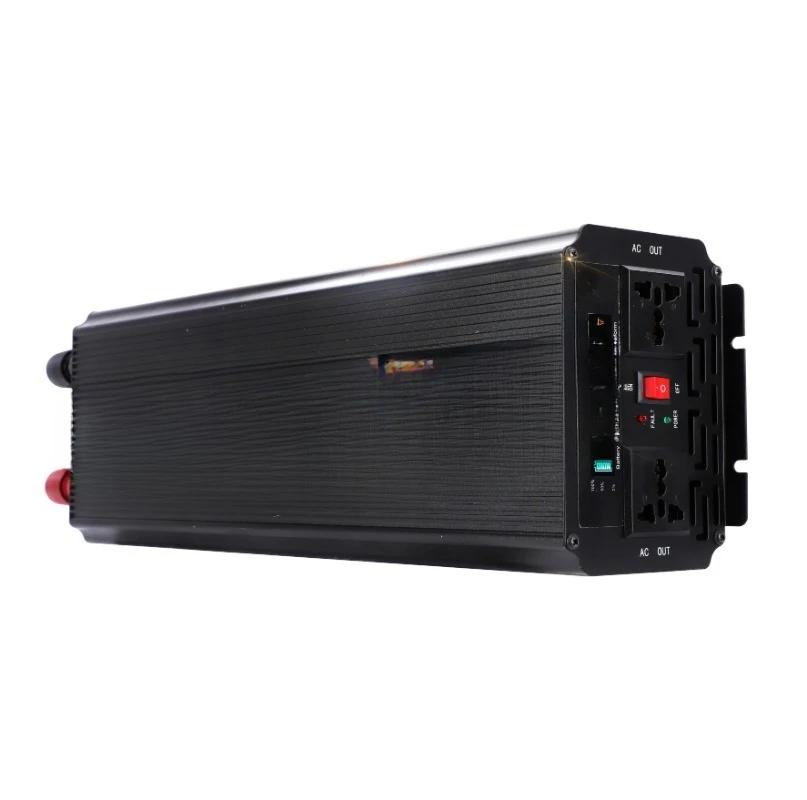2000 Watt Sine Wave Power Inverter with Charger 12V DC to 110V 120V Converter for Family RV Off-Grid Solar System Automotive