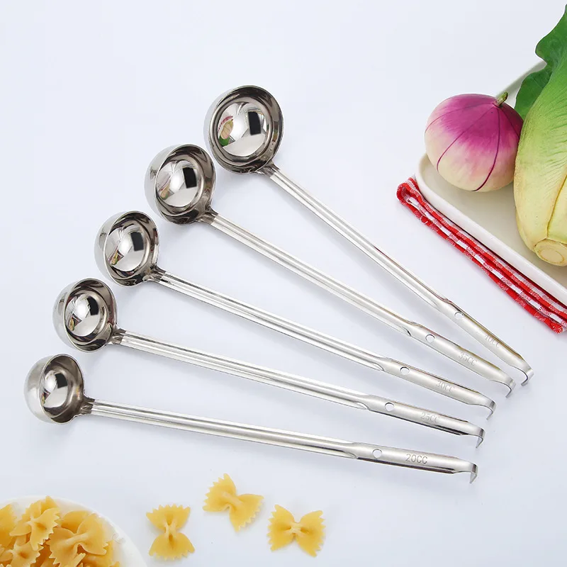 

1Pcs Stainless Steel Thickening 20Ml Quantitative Measure Scoop Long Handled Measuring Spoon Gram Of Oil Spoons Kitchen Tools