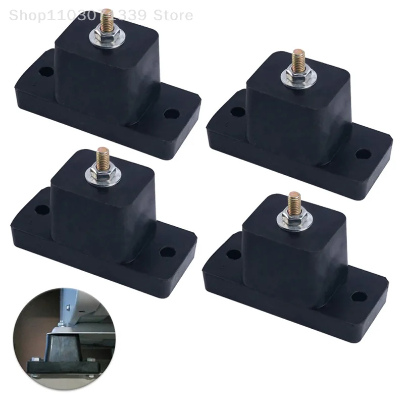 4 Pack Cushion Air Conditioner Rubber Shock Absorbing Anti-Vibration Isolator Pads Bracket