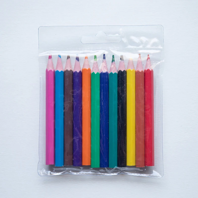 6 pçs 3.5 polegada lápis de madeira pintura lápis kawaii conjunto lápis colorido para crianças desenho lápis escola escritório papelaria lápis