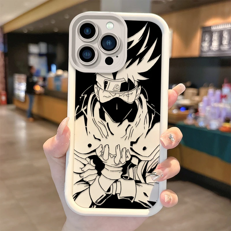 Anime N-Naruto Zwykłe etui na telefon do iPhone 15 14 13 12 11 Pro Max 15 14 8 7 6 Plus X XS Max 8 7 Silikonowe etui na telefon odporne na wstrząsy