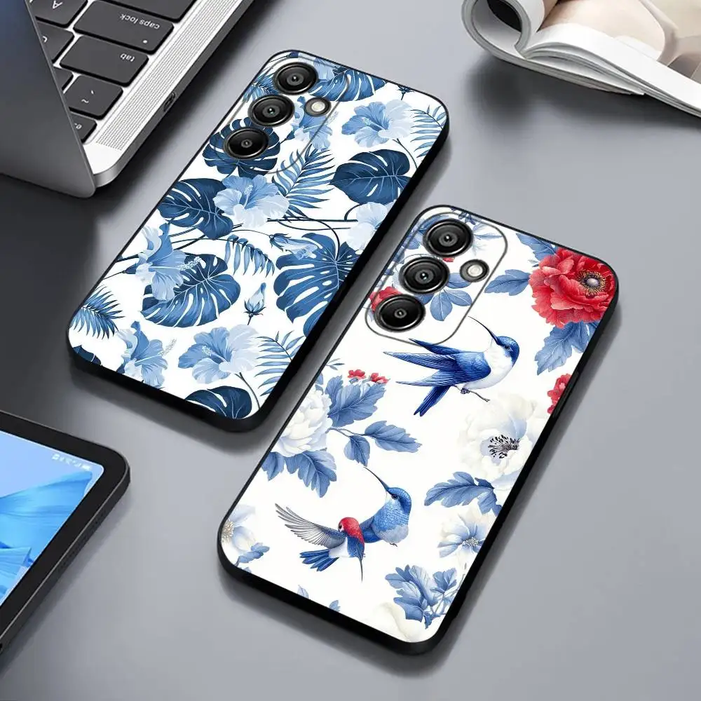

Retro aesthetic art pattern Phone Case For Samsung GalaxyA13,21s,22,31,32,52,53,71,72,73,Soft Silicone Black Cover
