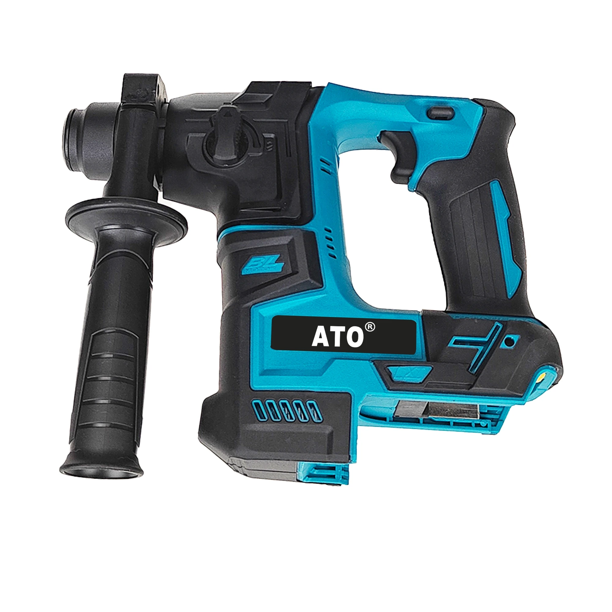 ATO 4800ipm Cordless Hammer Drill Brushless Rechargeable Rotary Hammer Drilling and Chiseling Tool for Makita 18V Battery