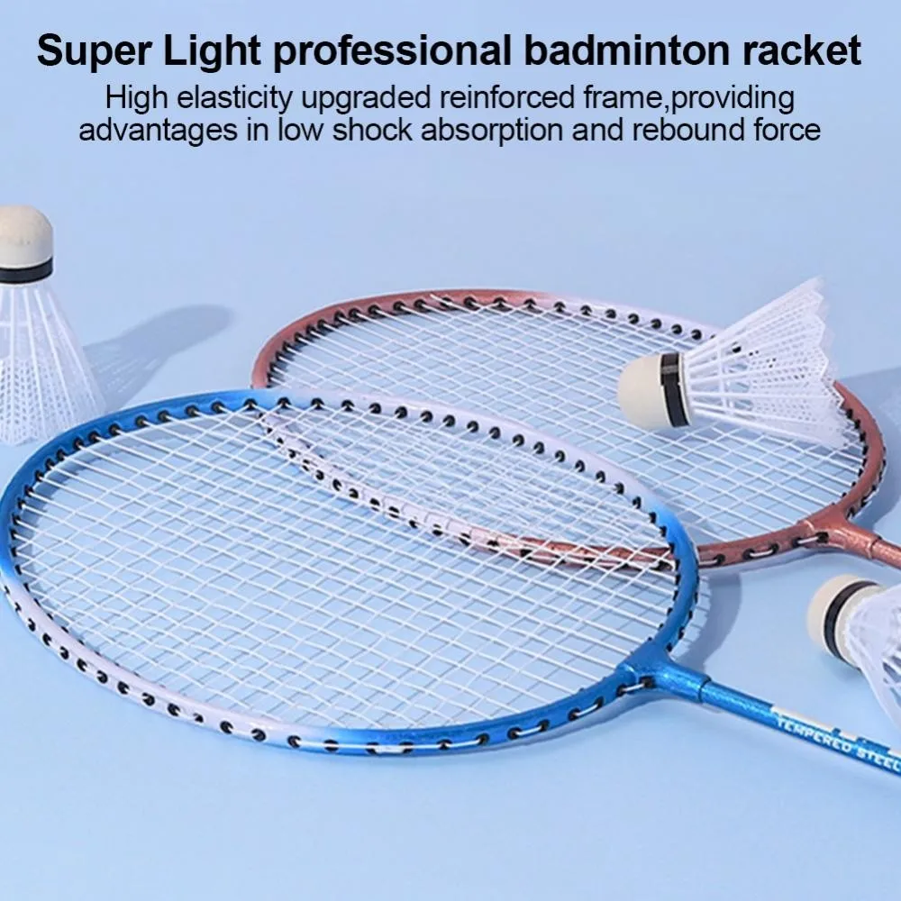 Fantasy Badminton Racket Set Professional Ultralight Iron Alloy Competition Training Racket Beatable Durable Sporting Goods