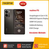 Versione globale realme P3 5G Smartphone Snapdragon 6 Gen 4 120Hz 6.67'' AMOLED Display 5260mAh 45W Charge 50MP AI Camera IP69