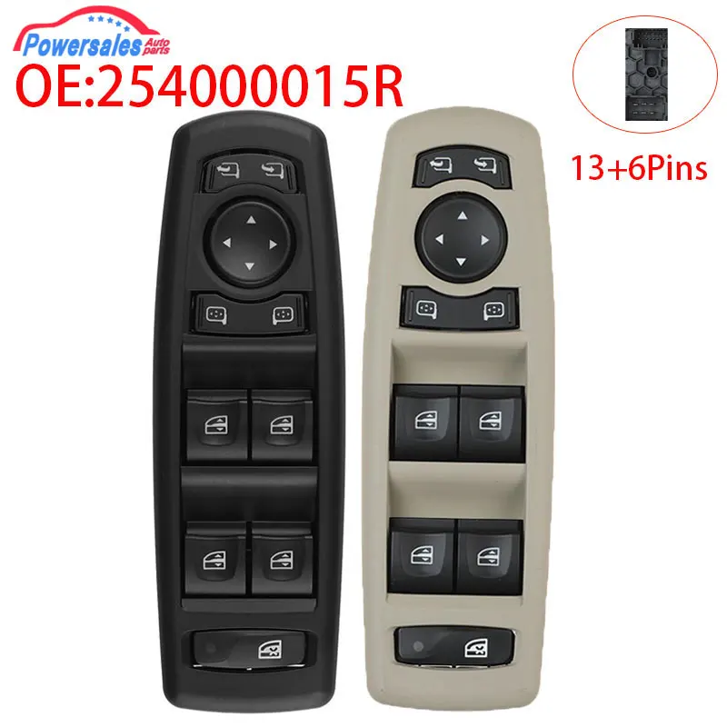 New Power Window Switch For Renault Fluence 2008-2016 254000015R 7700817337 25400000 809610006R Car Accessories