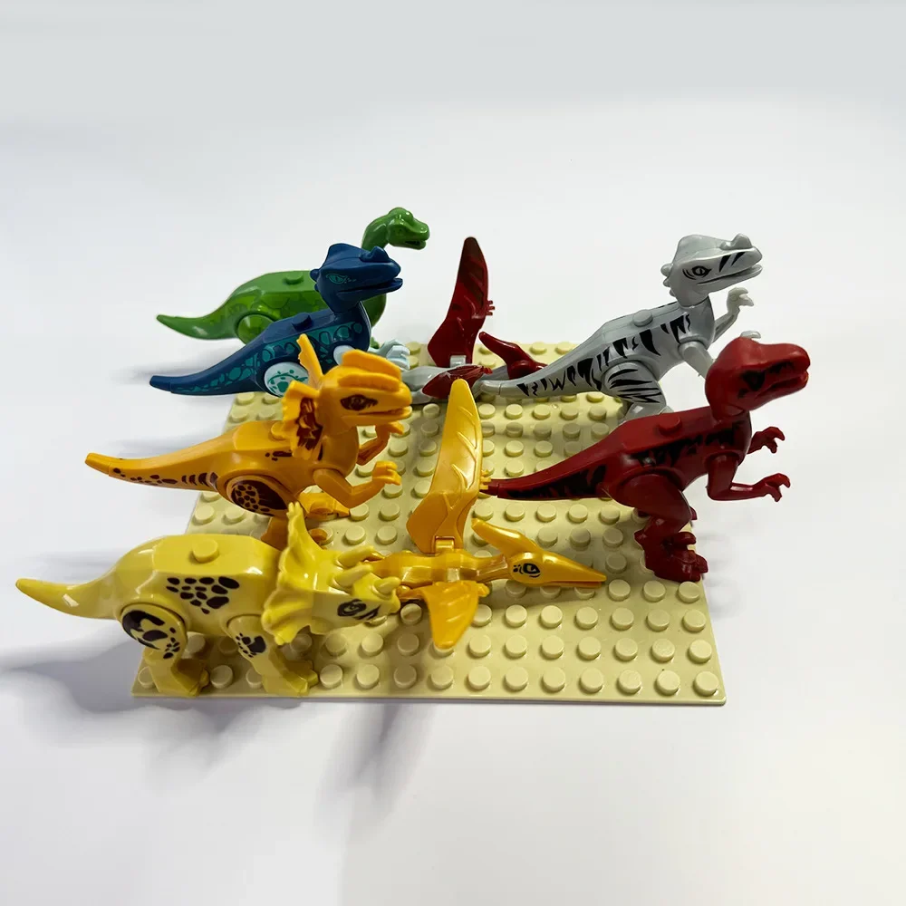 

MOC Jurassic Dinosaur Building Blocks Mini Dinosaur Small Puzzle Toys Tyrannosaurus Rex Brachiosaurus Children's Toys Gifts