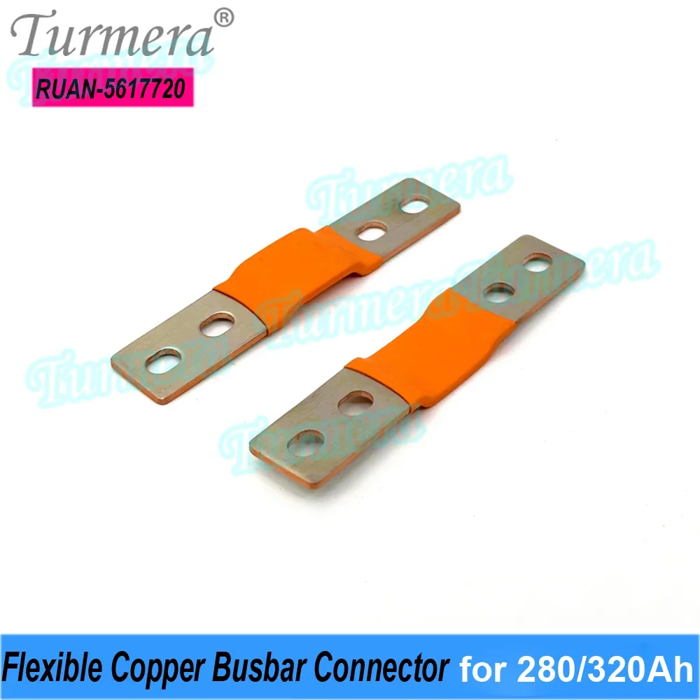 12V Lifepo4 Battery Flexible Busbar Copper Connecter 4 Holes Busbar EVE 280K Double-hole Bus bar for EVE 280K 310Ah 304A Lifepo4