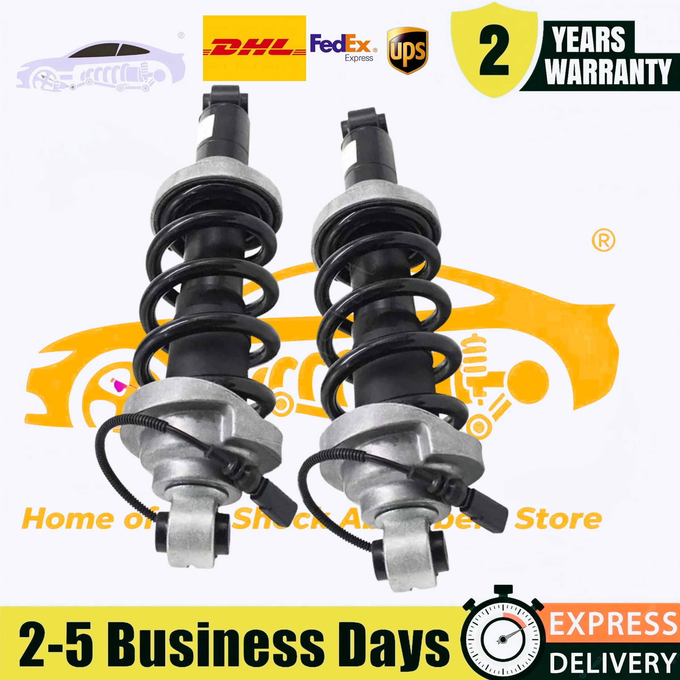 2 Pieces Rear Left and Right Suspension Shock Strut with Magnetic For Audi R8 Lamborghini Huracan 2016-2022 4T0512019N 4T051201